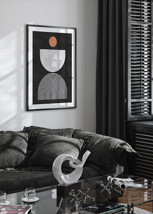 Lijnen en cirkels 10 Poster