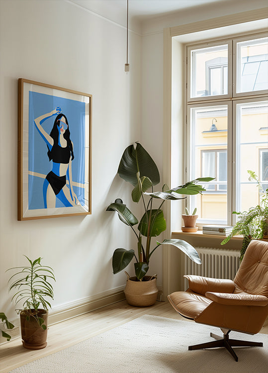 Blauw Sportmeisje
