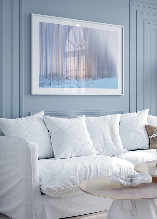 een gordijn van bomenposter