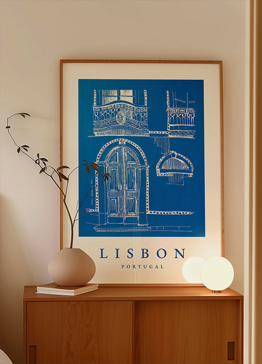 Lissabon deuropening poster