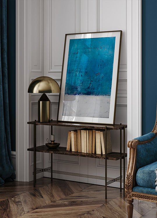 Blauwe sereniteit poster