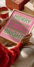 Merry and Bright Christmas Plakat - Posterbox
