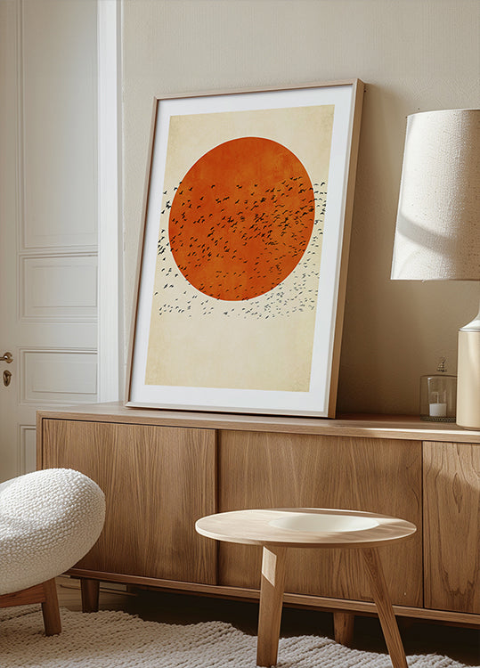 Vogels in de zon-poster