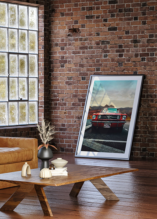 Vintage auto liefde Poster