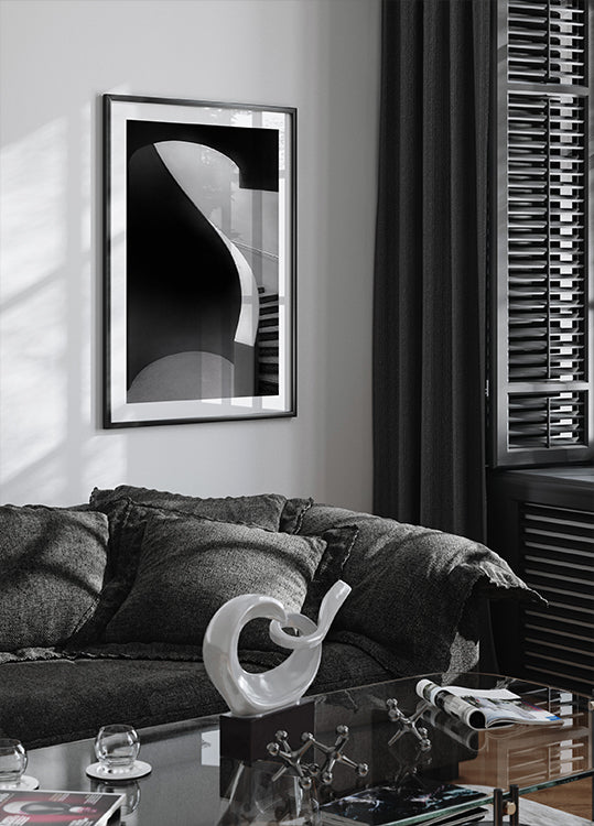 CURVED LINES Plakat - Posterbox