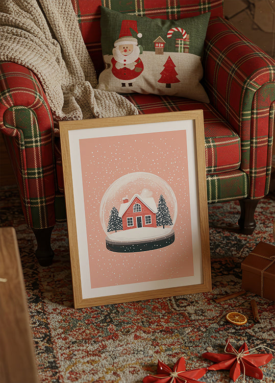 Christmas Ornament Glass Illustration Plakat - Posterbox