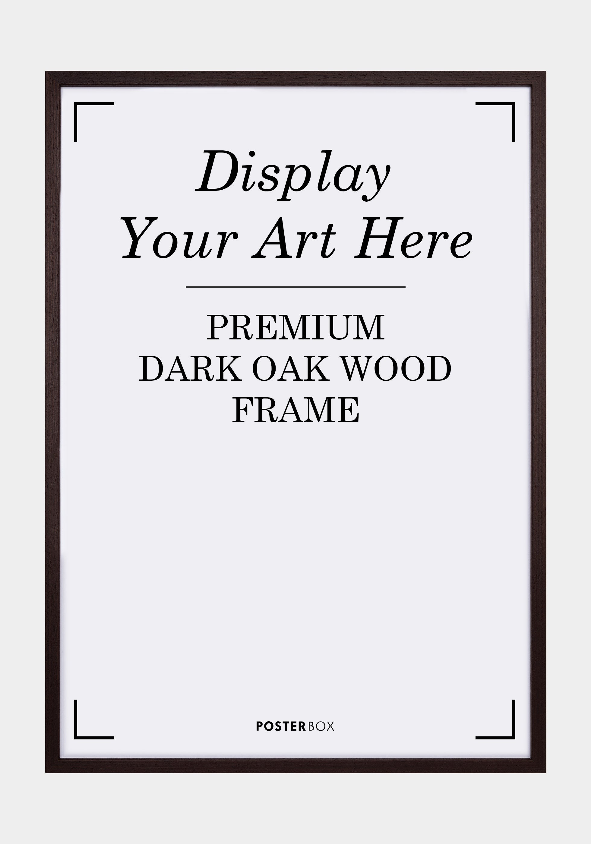 Premium Wood frame Nielsen Dark Oak - Posterbox