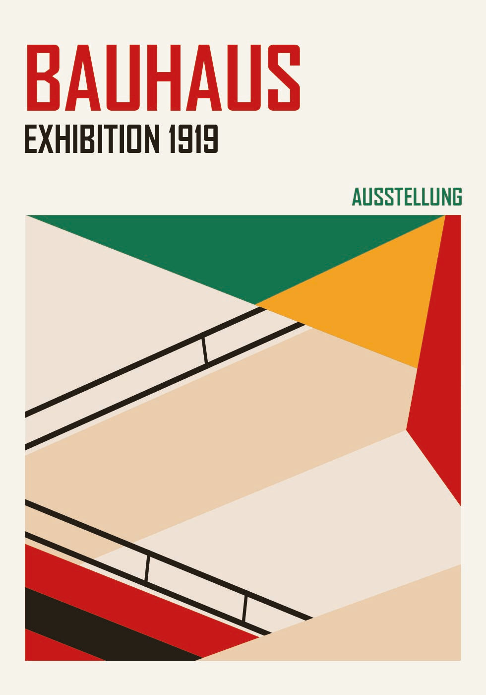 Bauhaus Staircase Plakat - Posterbox.dk