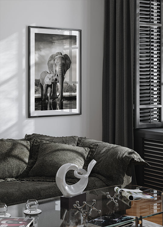 Elephant Family Plakat - Posterbox.dk