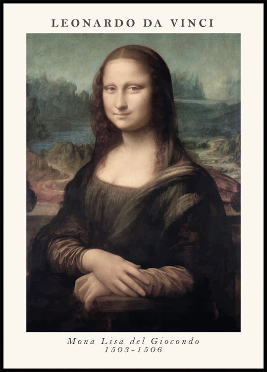 Mona Lisa, Leonardo Da Vinci Plakat - Posterbox.dk