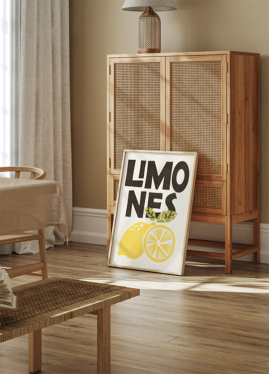 Retro Lemons Illustration Plakat - Posterbox.dk