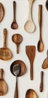 Rustic Wooden Kitchen Utensils Plakat - Posterbox.dk