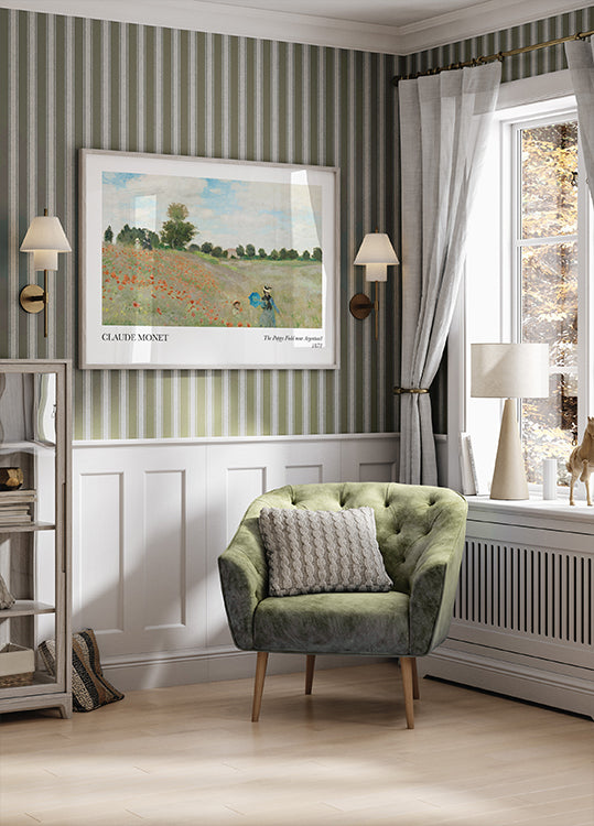 The Poppy Field near Argenteuil Plakat - Posterbox.dk