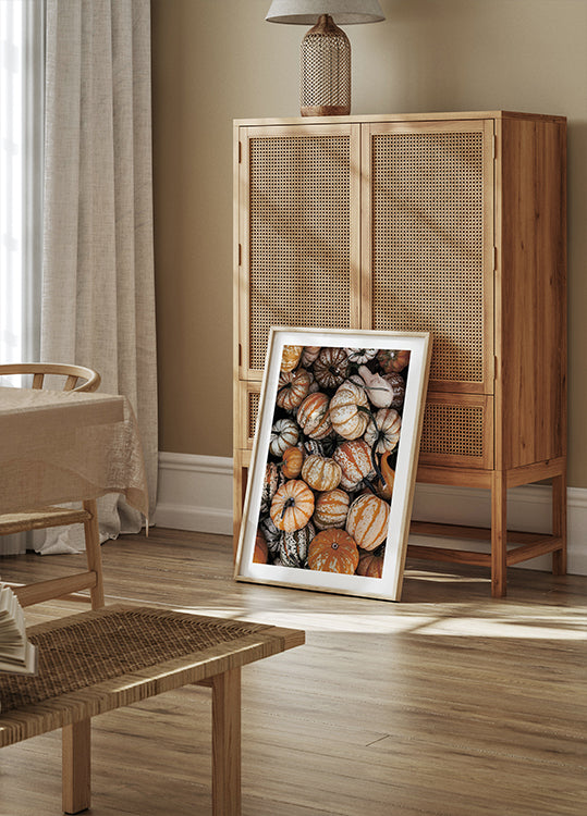 Vibrant Autumn Pumpkins Plakat - Posterbox.dk