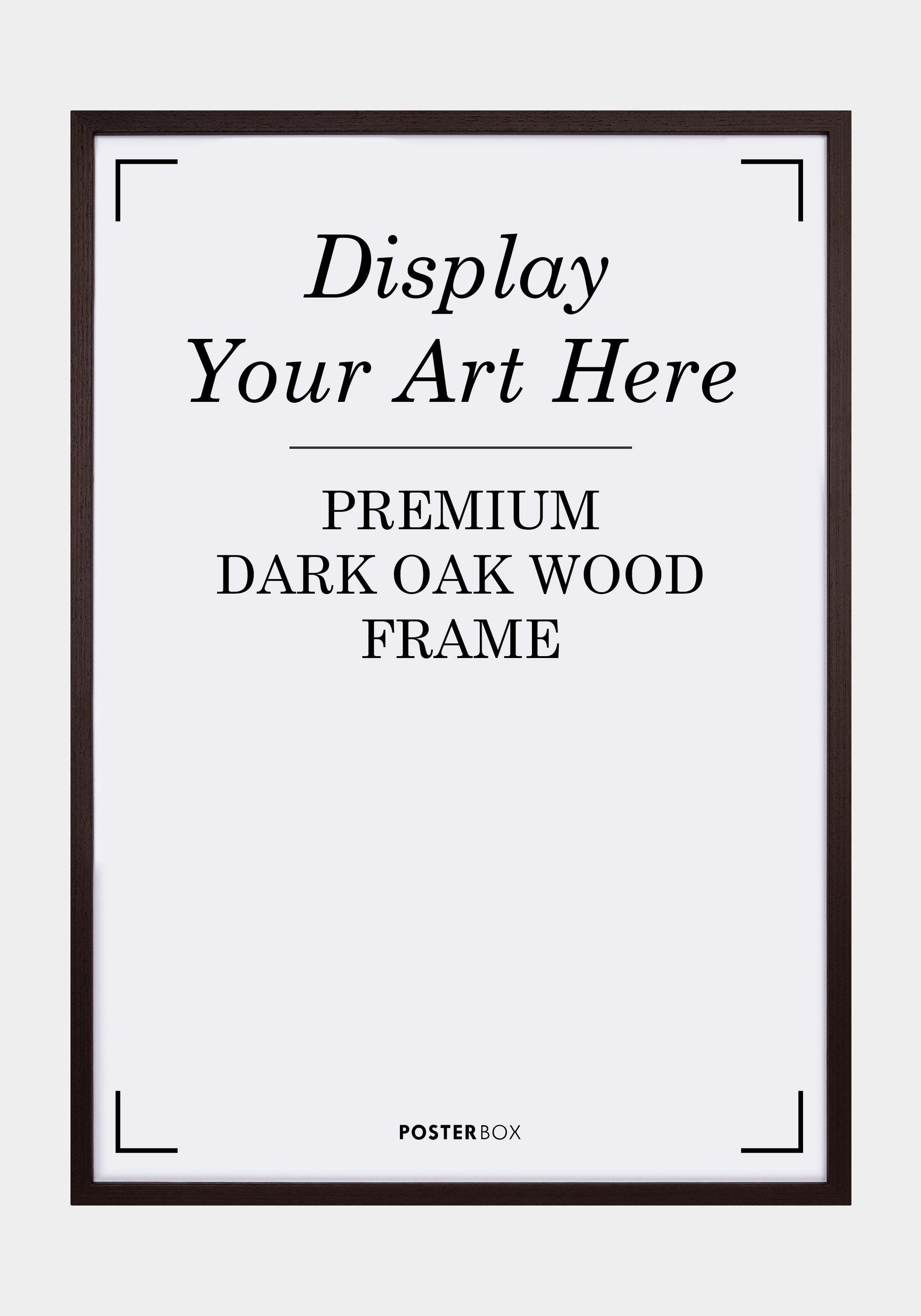 Premium houten frame Nielsen donker eiken poster