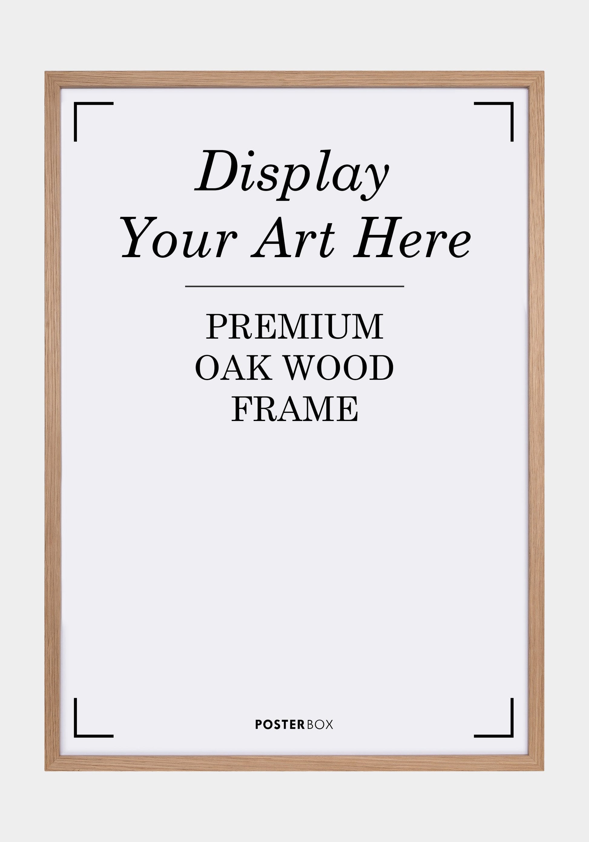Premium houten frame Nielsen eiken poster