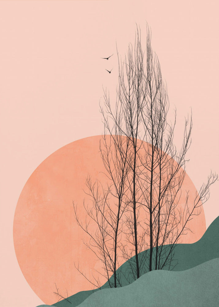 Zonsondergang herinneringen poster