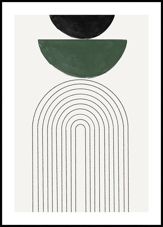 Arched Geometry Plakat - Posterbox