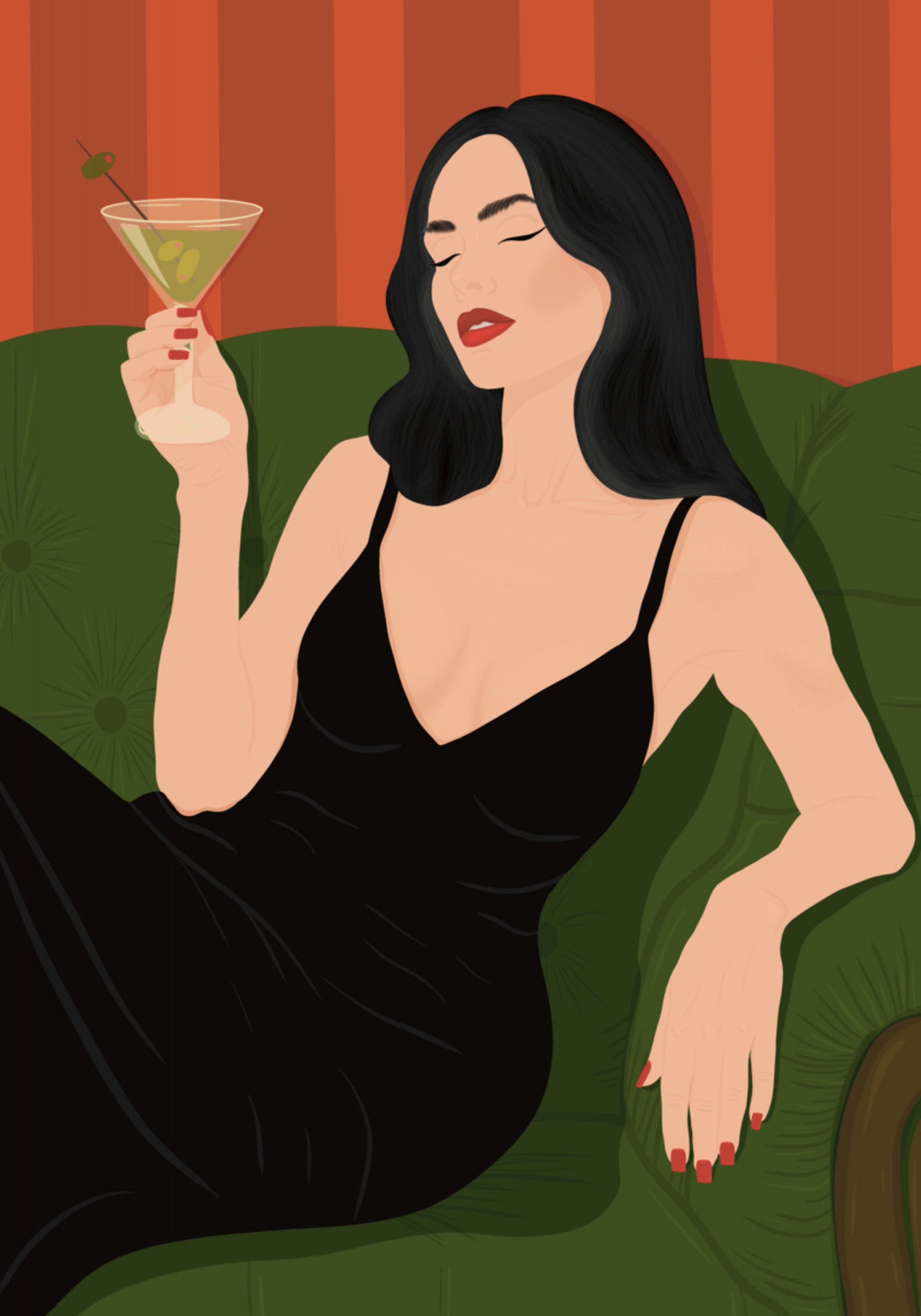 Elegante Martini-dame