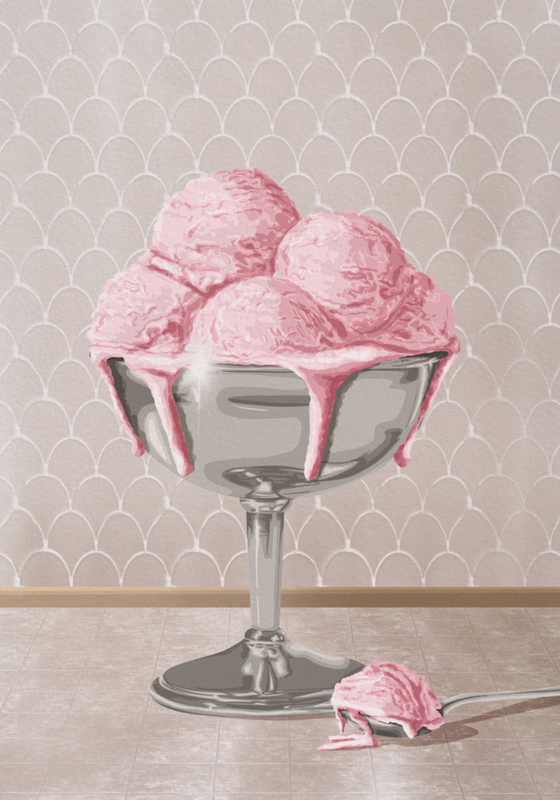 Zoete roze meltdown