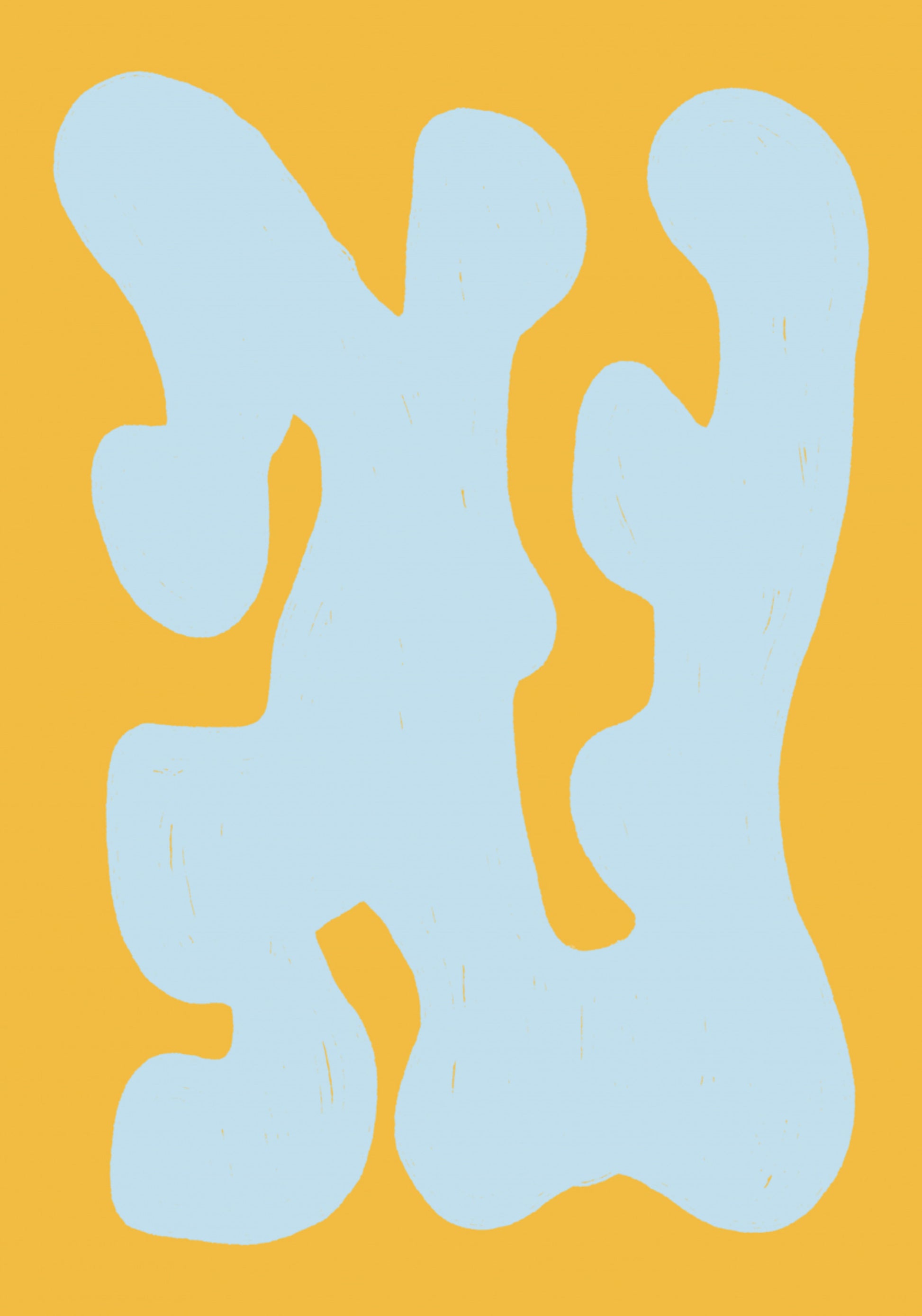 Vloeiende blauwe vormen