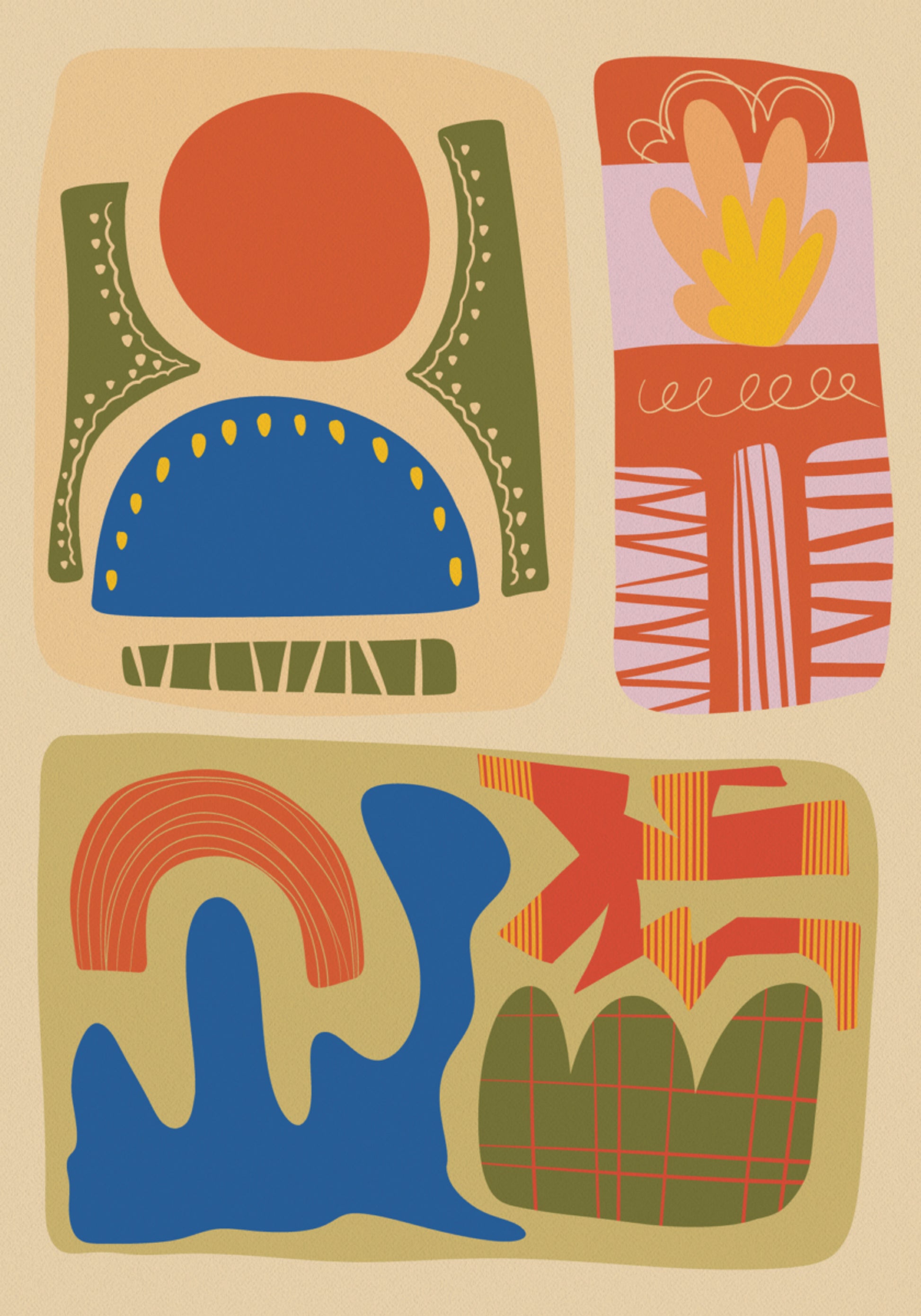 Moderne abstracte vormen