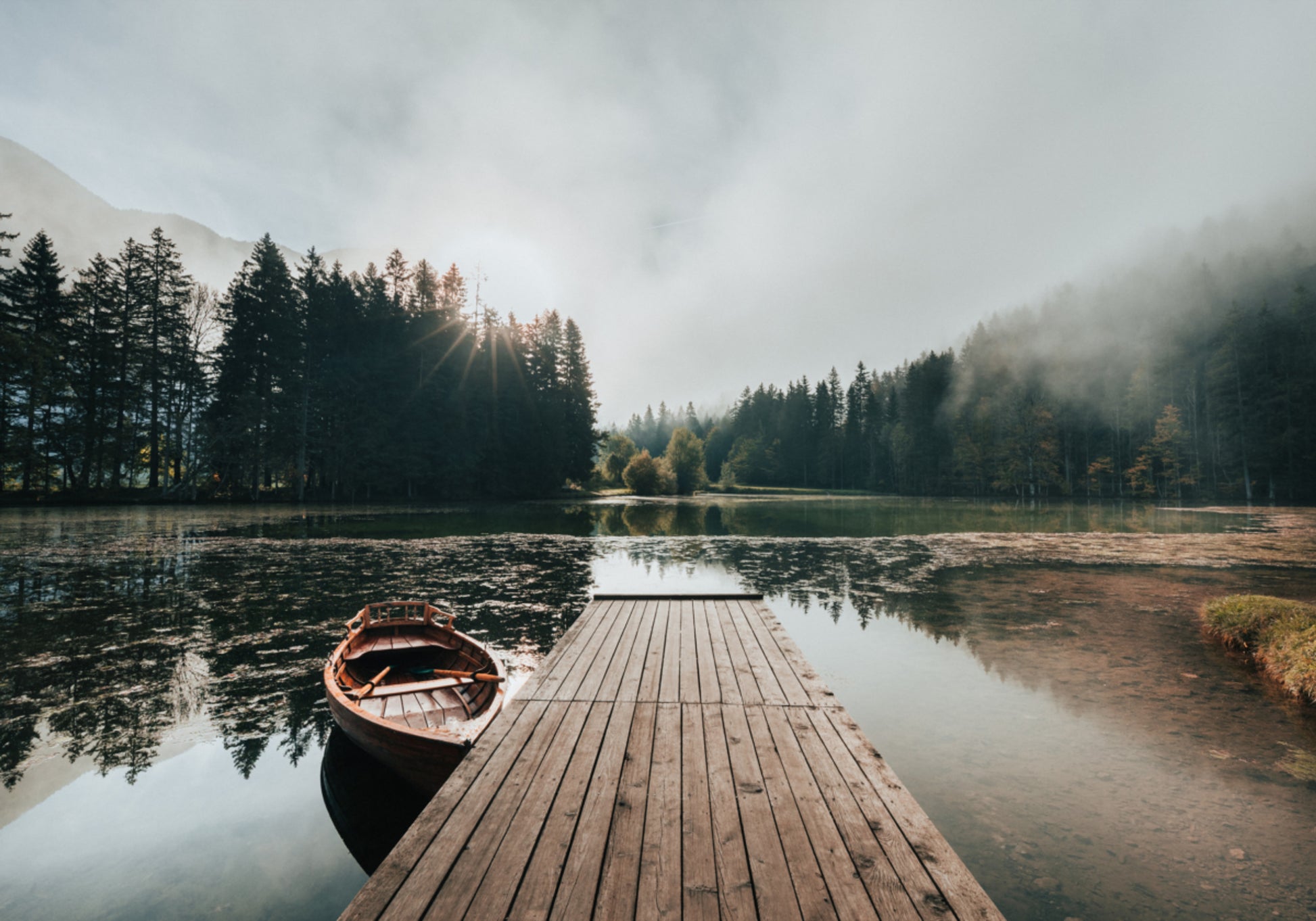 Rustige Lake Dock