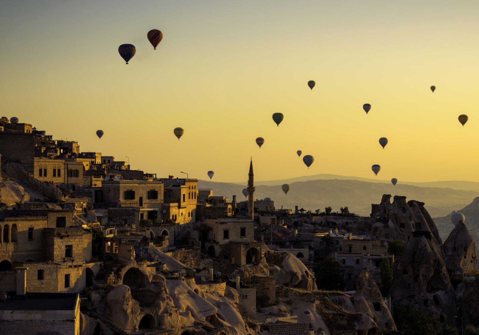 Heteluchtballonnen Cappadocië Zonsopgang