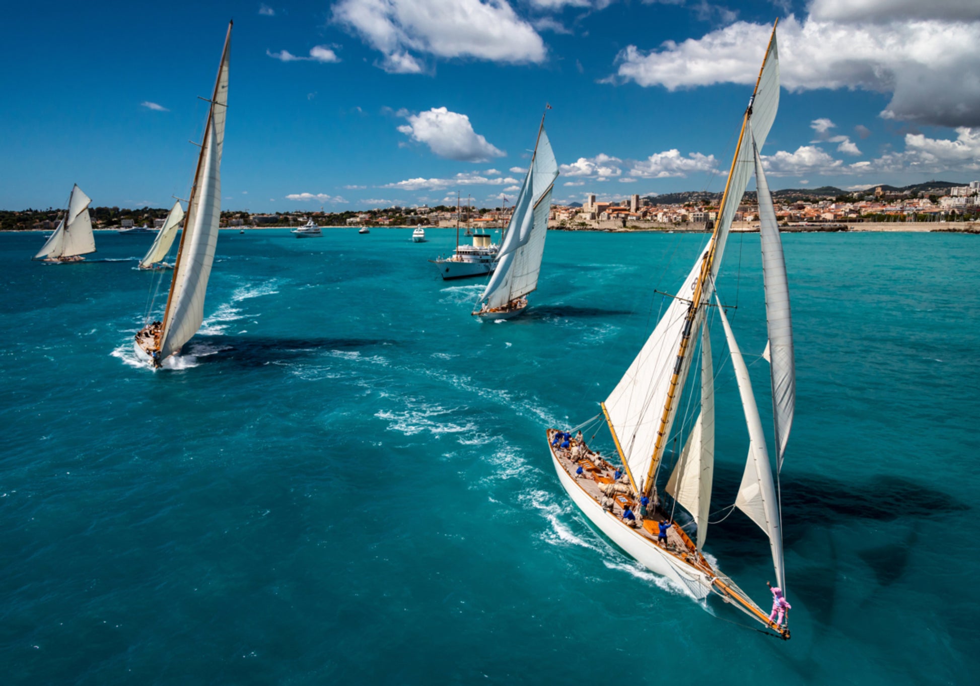Zeilregatta turquoise zee
