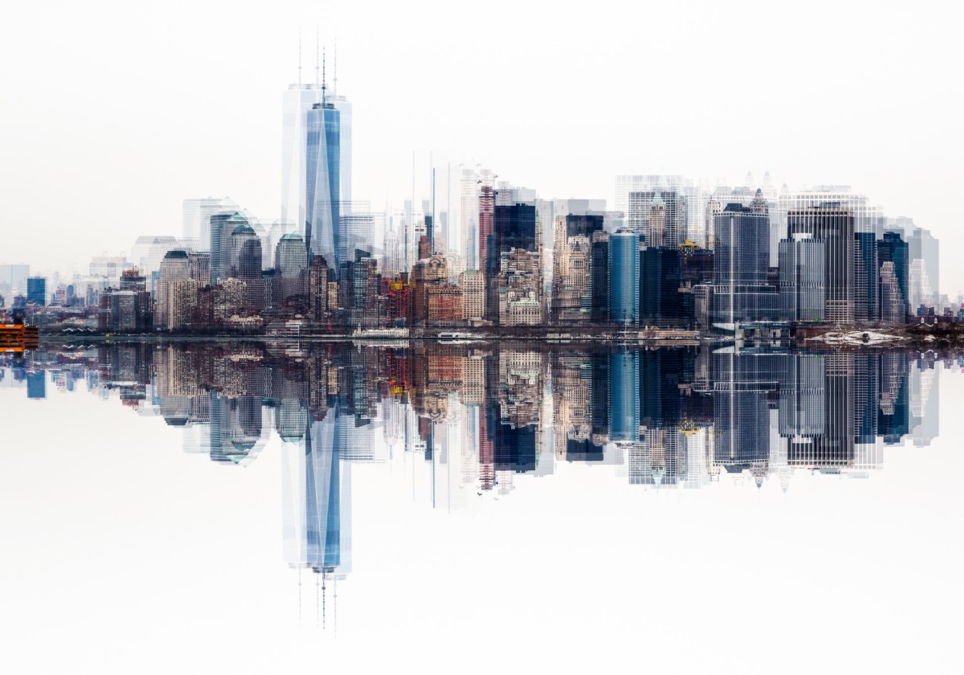 De abstracte Horizon van Manhattan