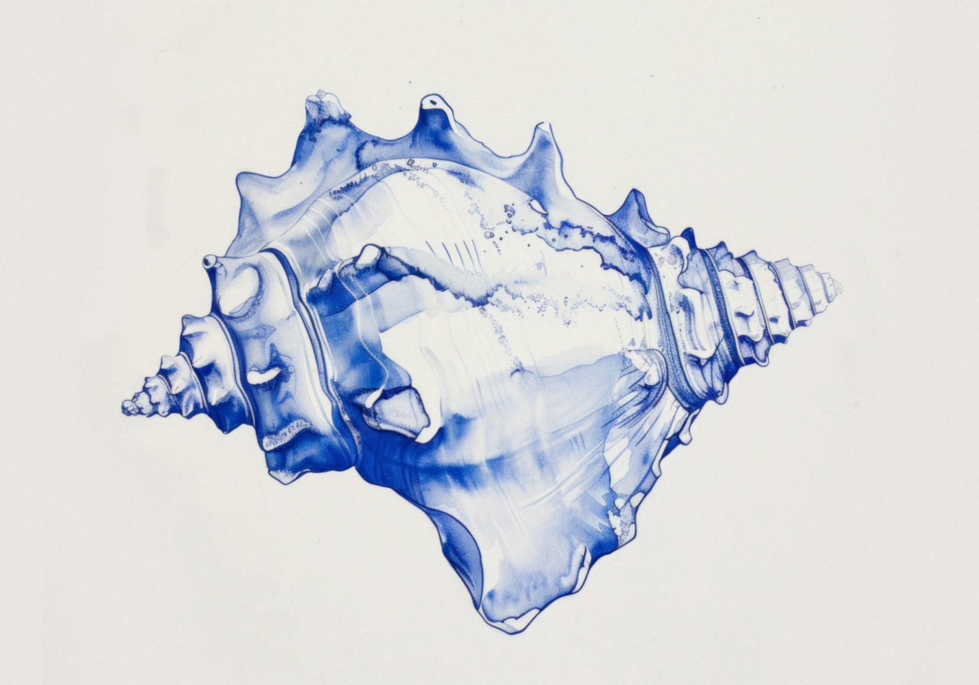 Blauwe Conch-harmonie
