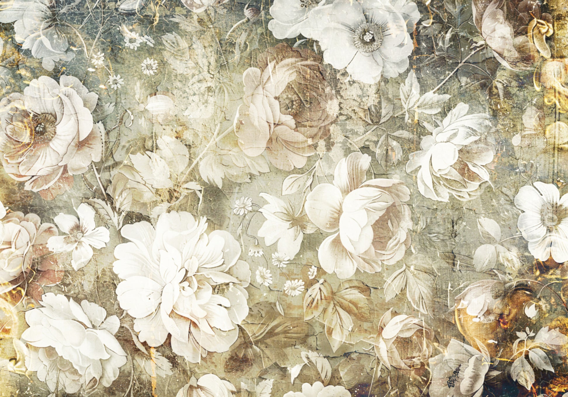 Vintage bloemenelegantie