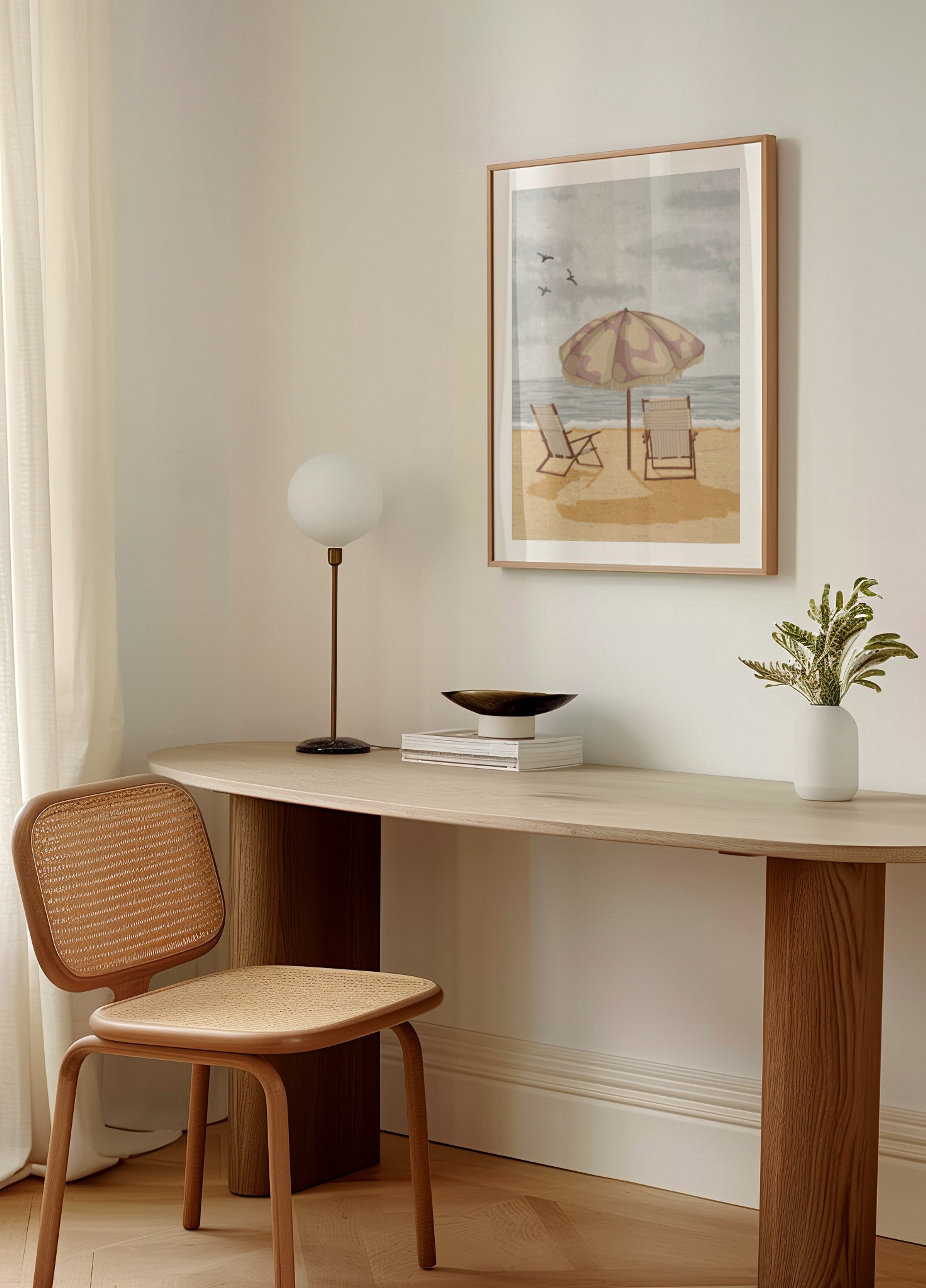 Paraplustoelen aan zee