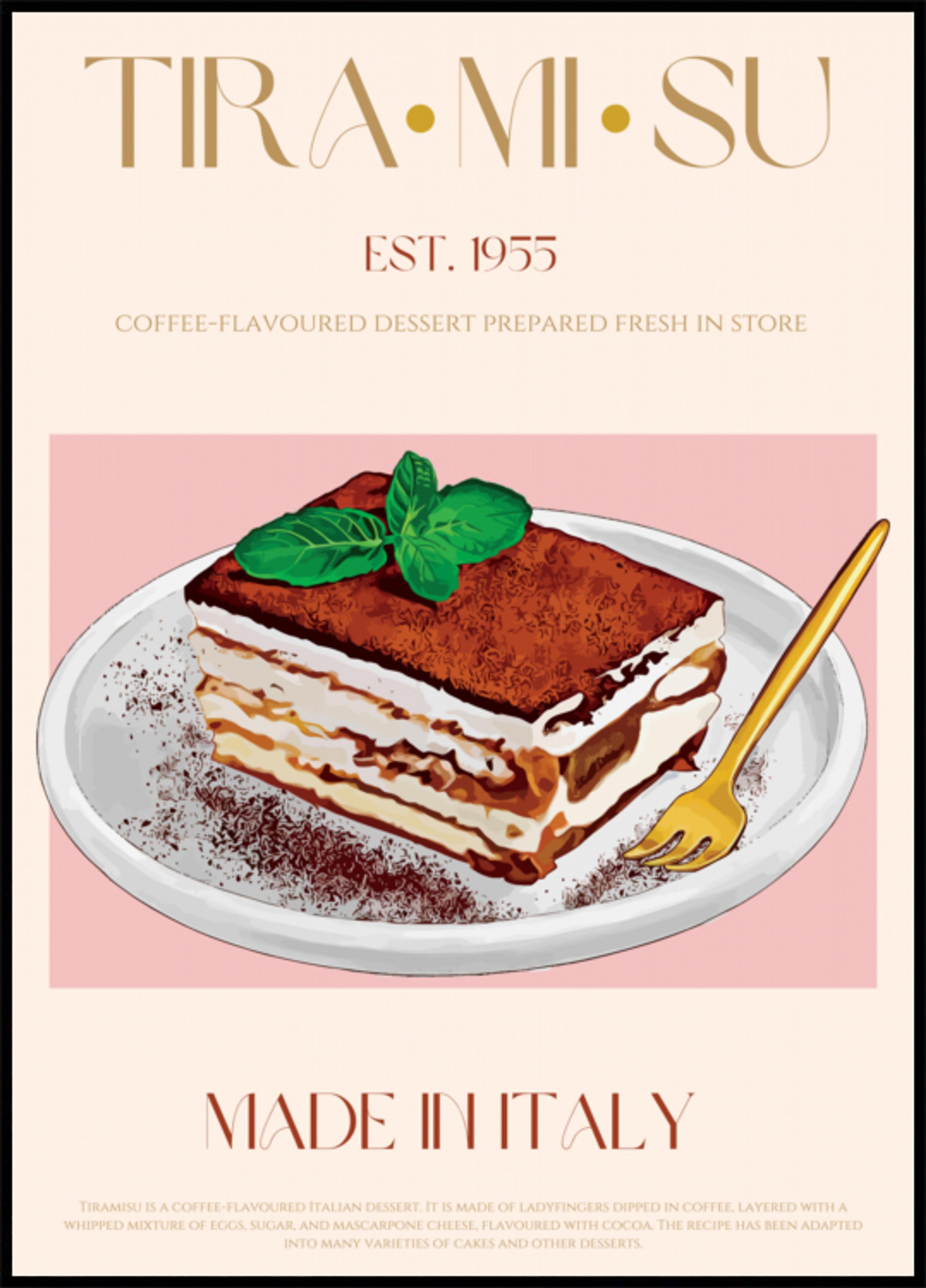 Klassieke Italiaanse Tiramisu