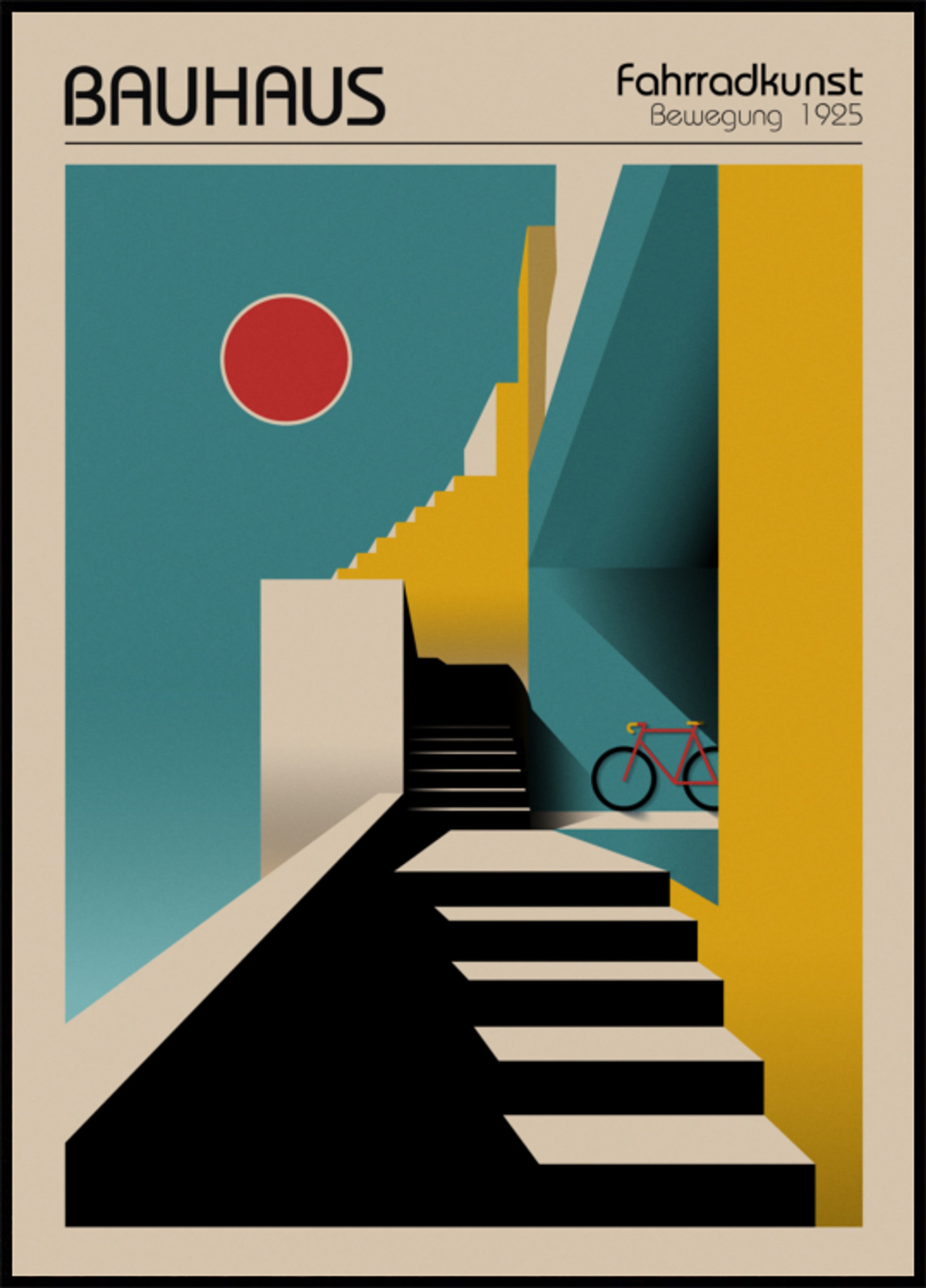 Geometrische stadsfiets