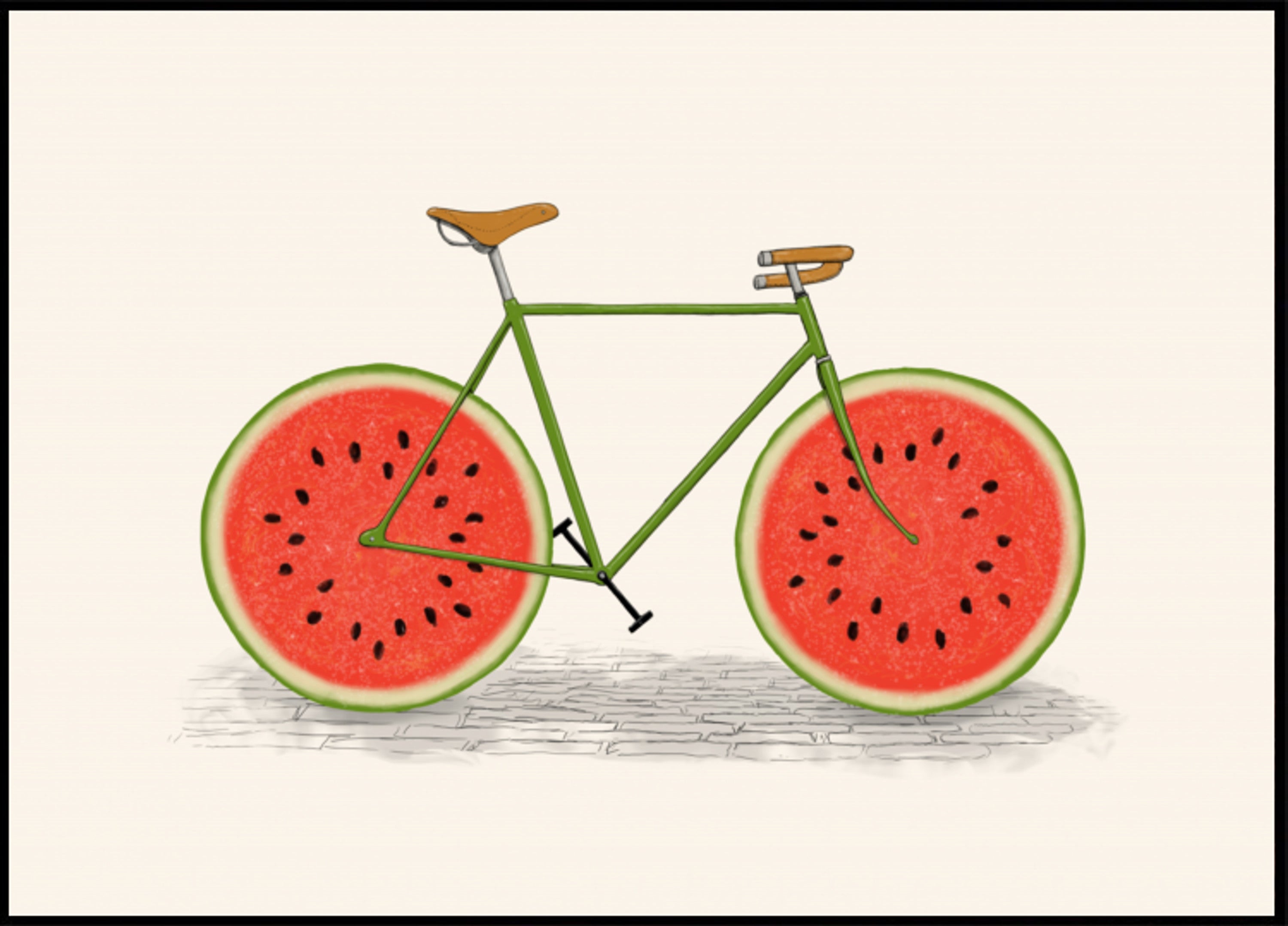 Watermeloen Fiets