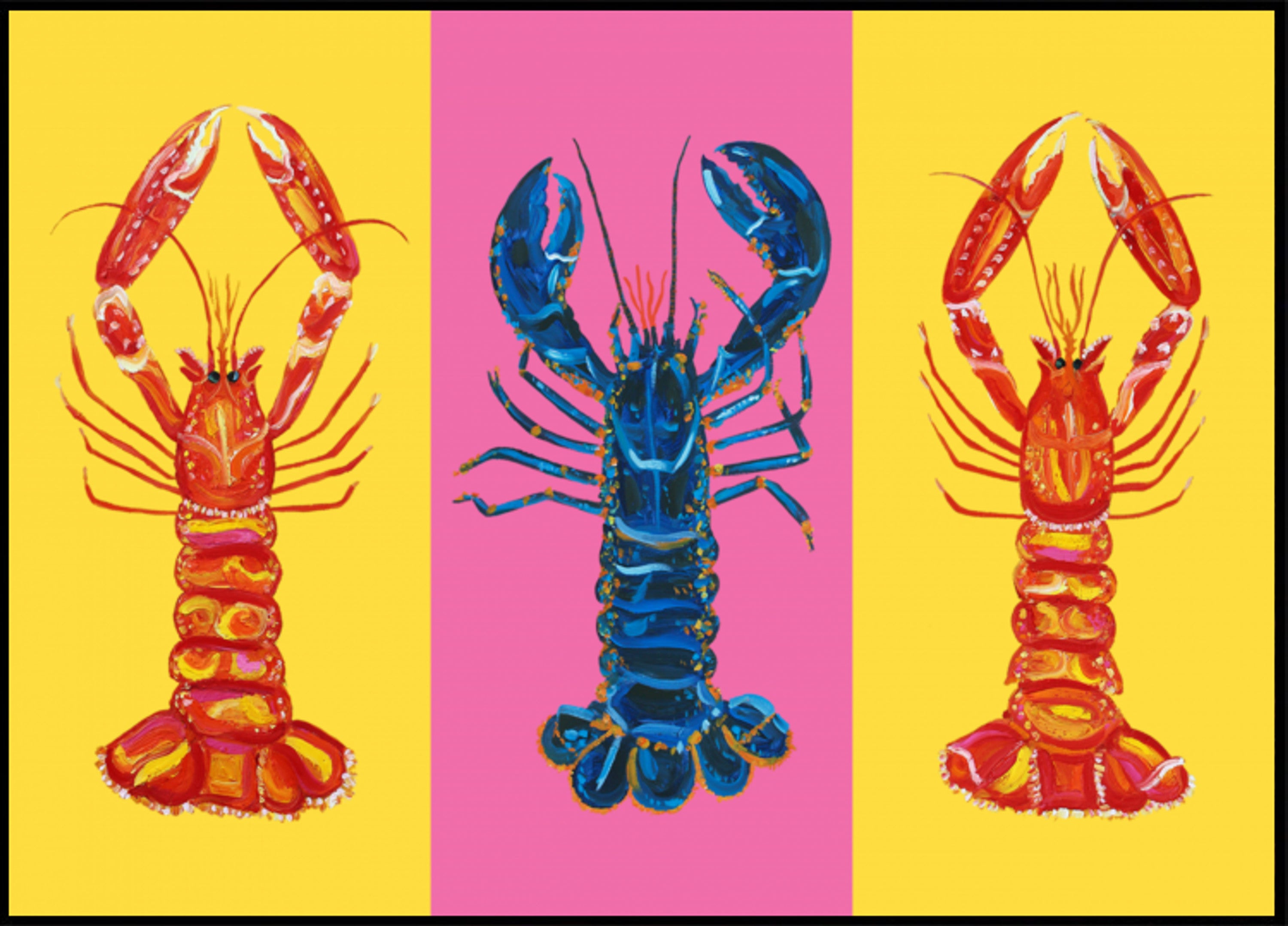 Kreeft Langoustines Pop Art 2