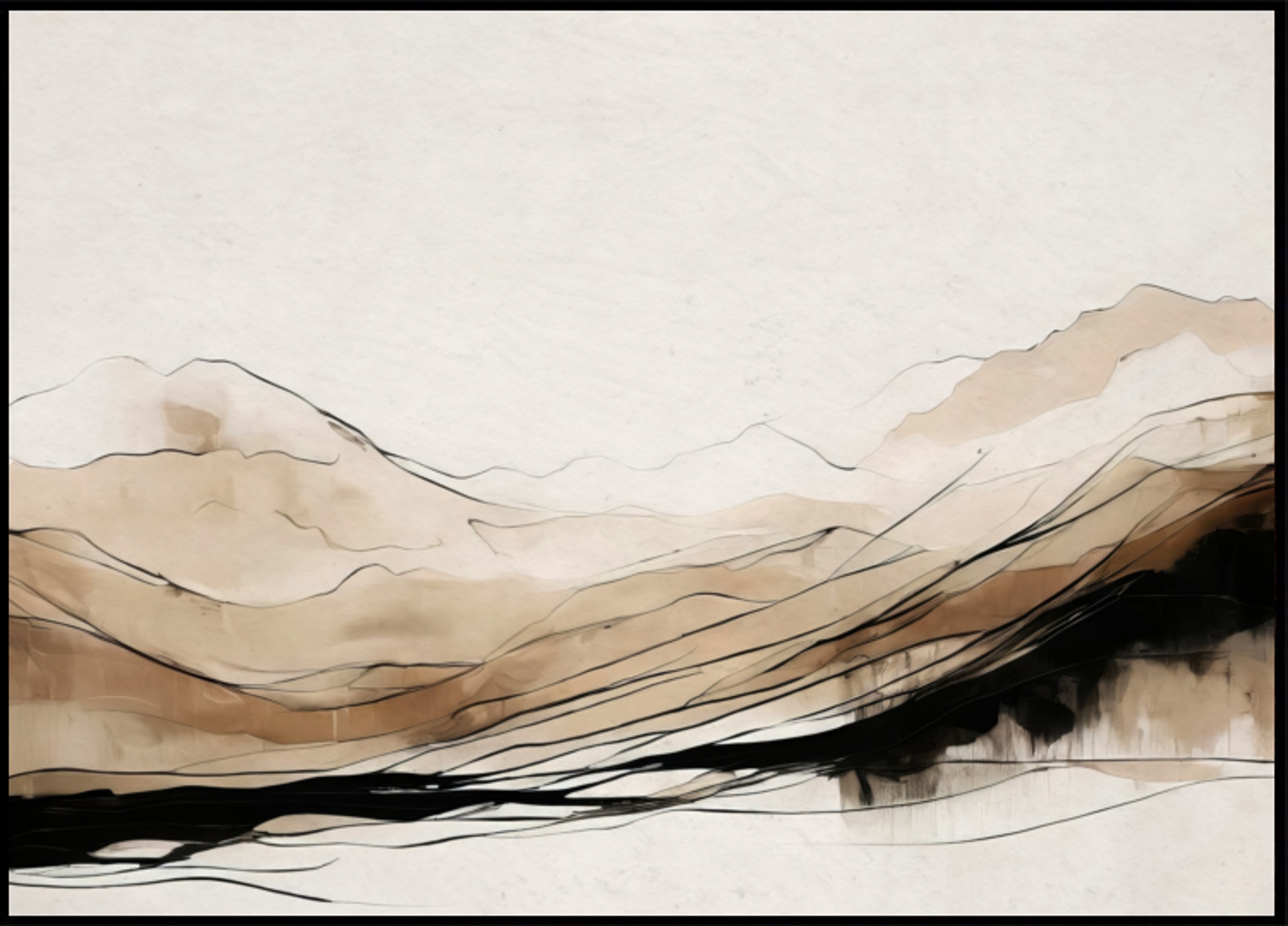 Abstracte berglagen