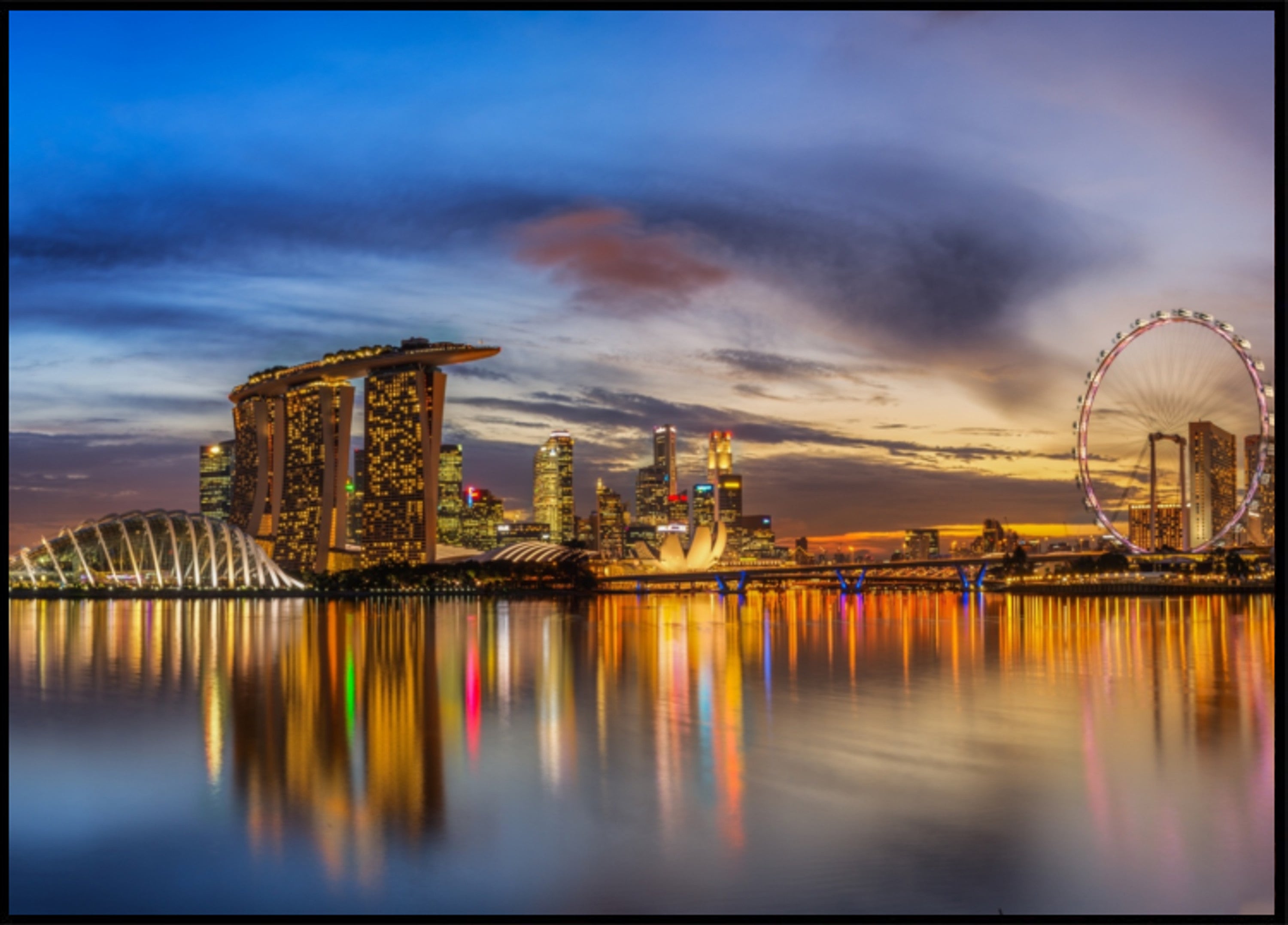 Marina Bay schemeringgloed