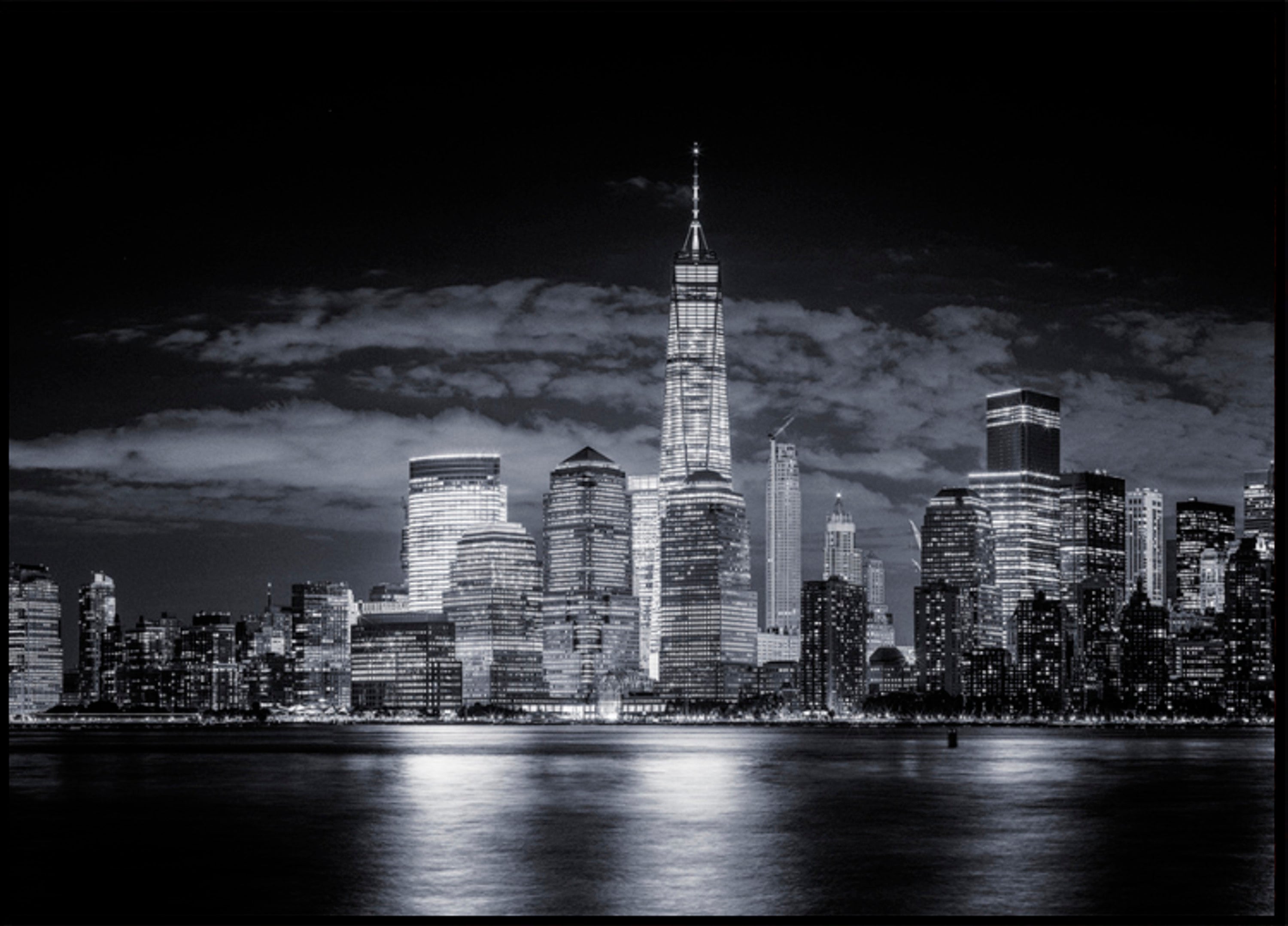 De Nachthorizon van New York City