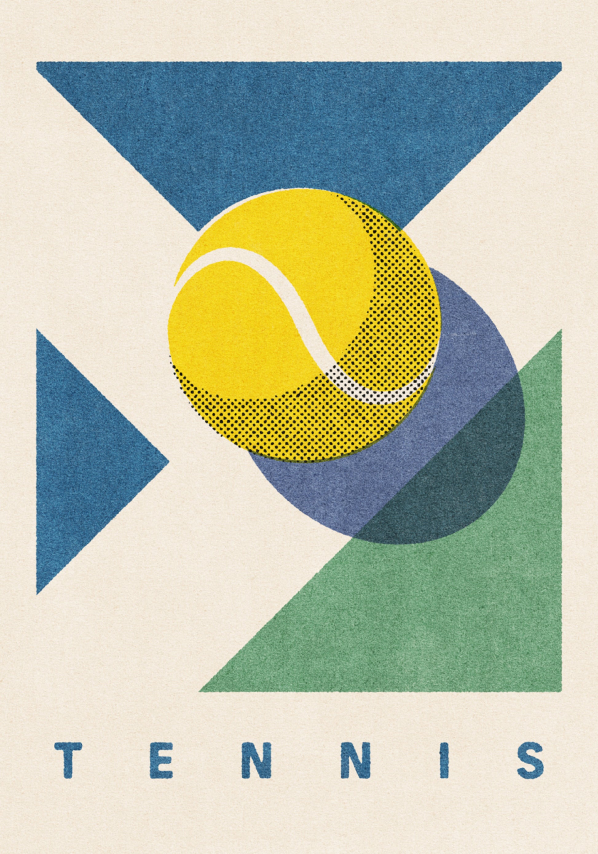 Geometrische tennisbal