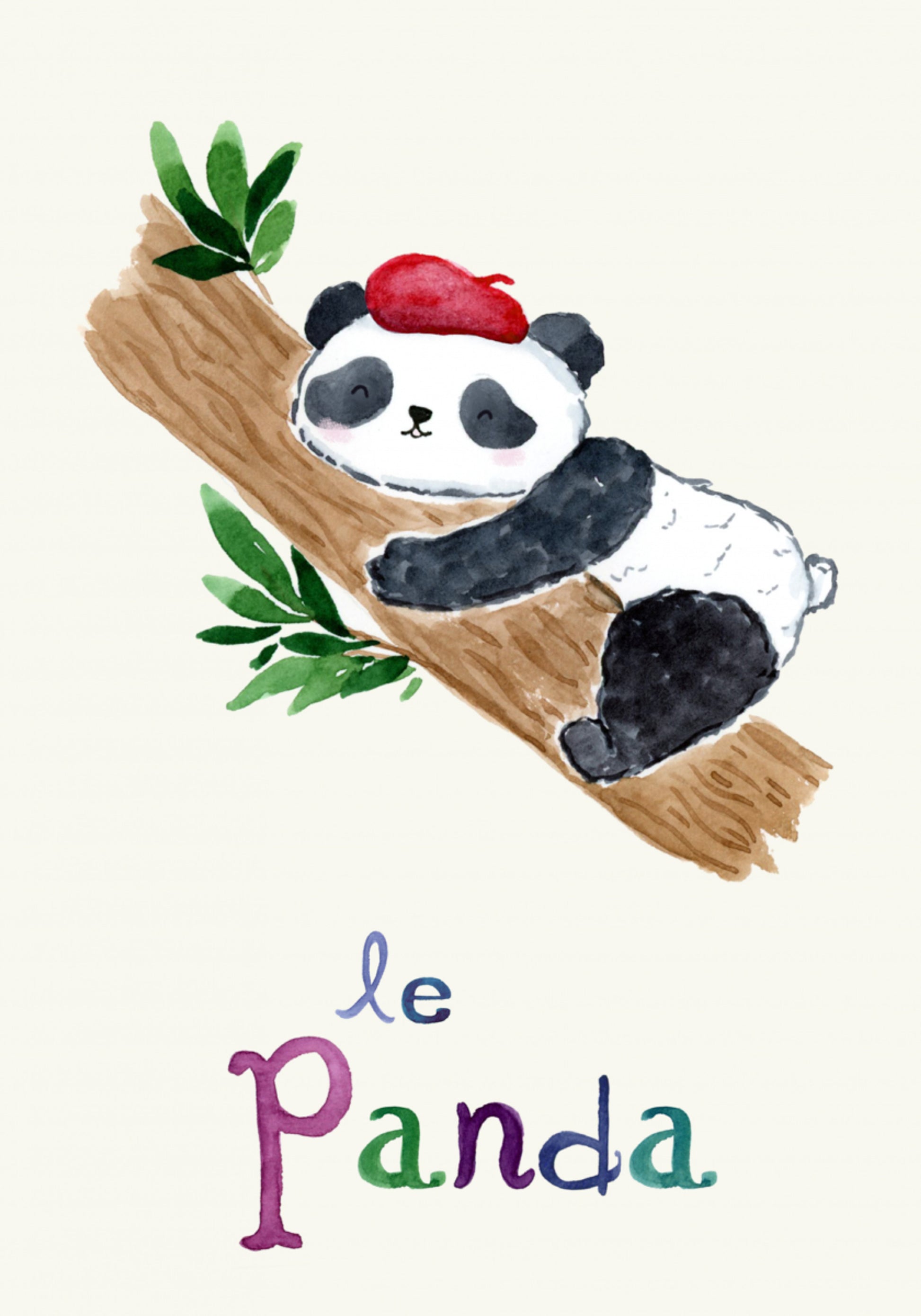Slapende Franse Panda
