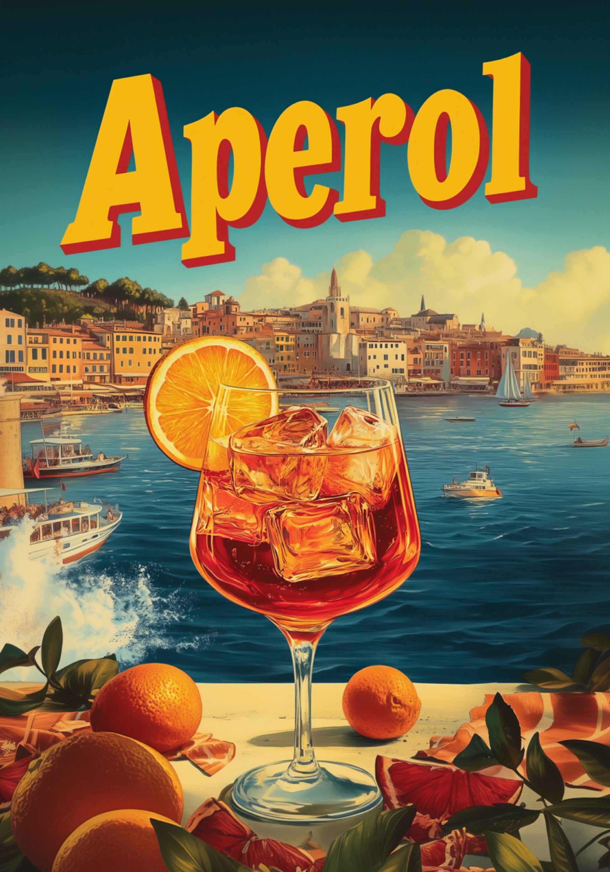 Vintage mediterrane cocktail
