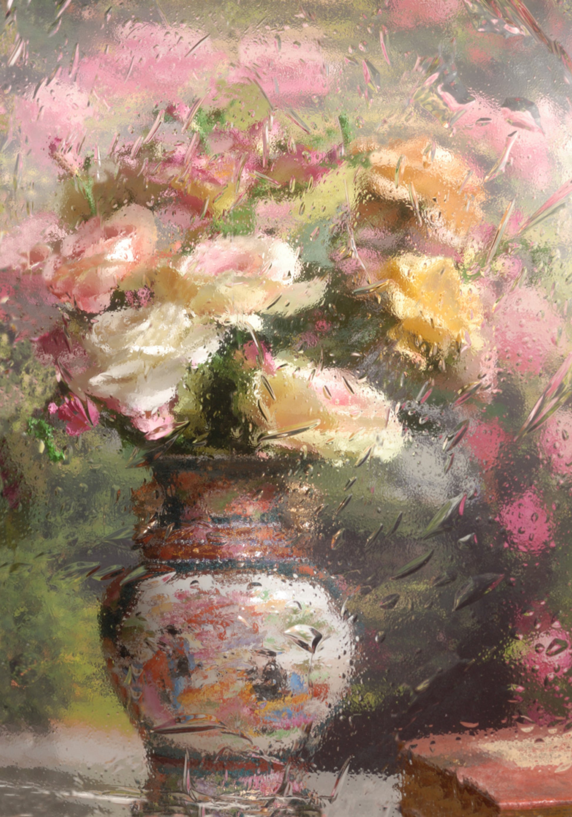 Regenachtige dagbloemen