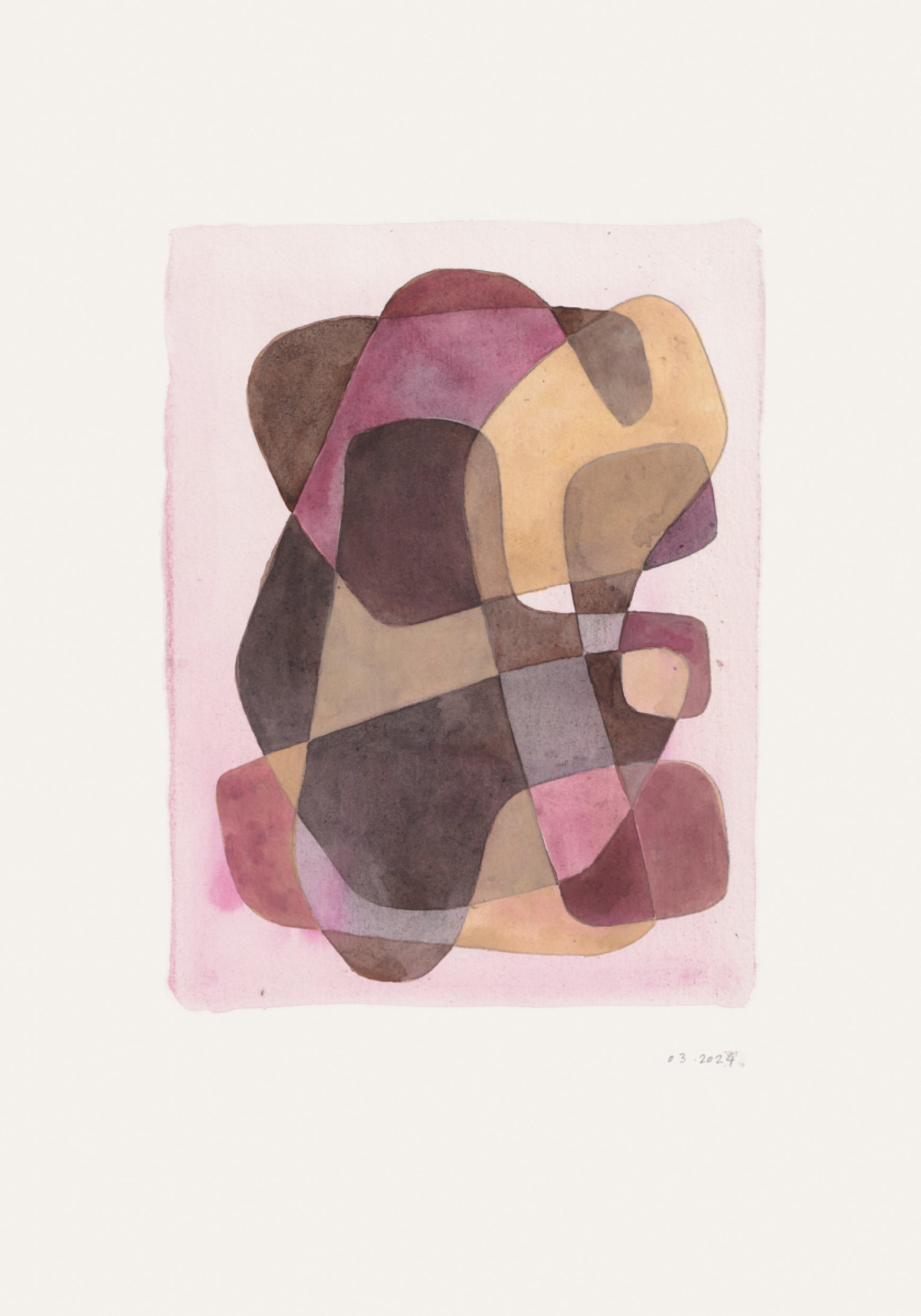 Zachte organische abstractie