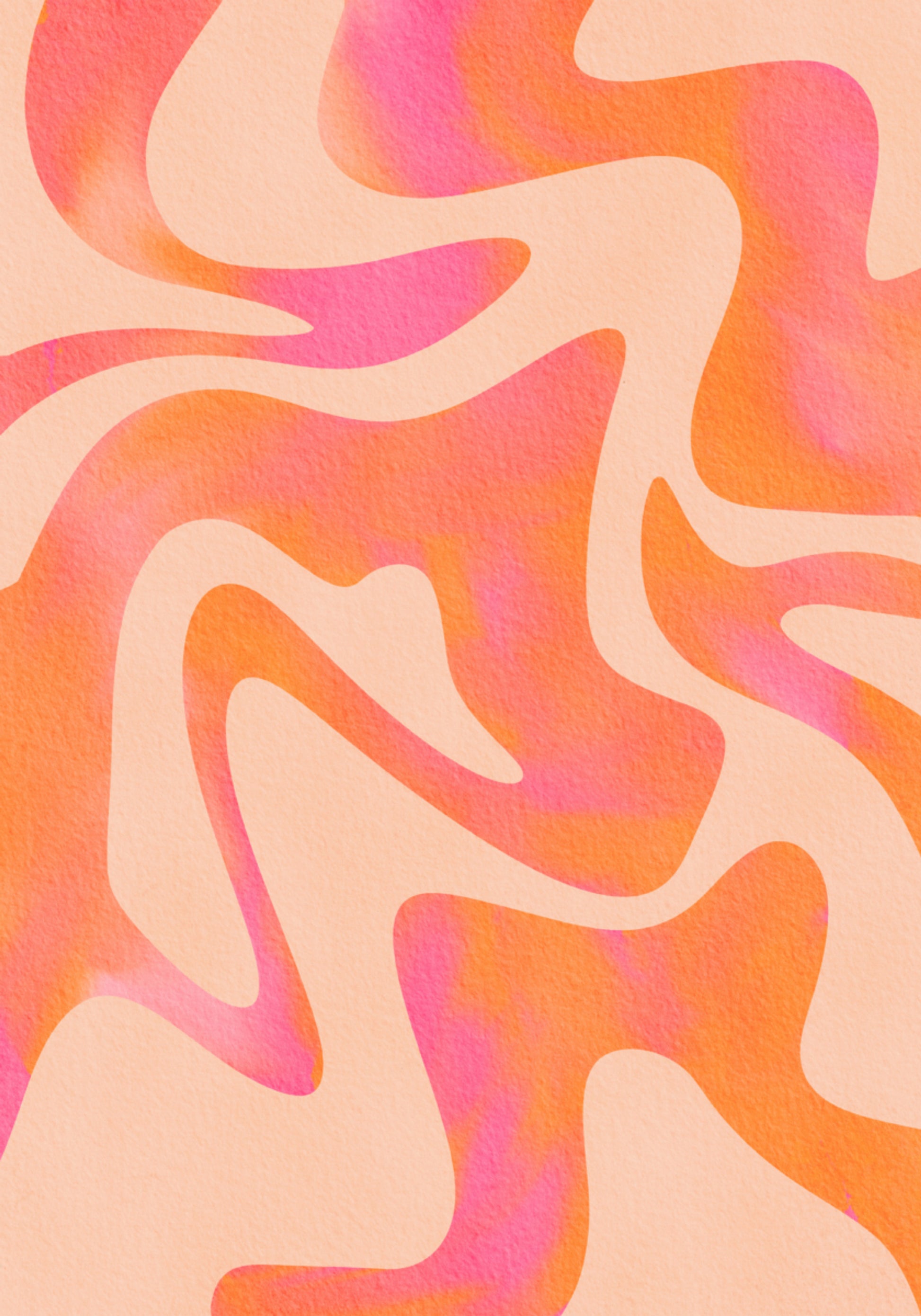 Hip roze oranje wervelingen
