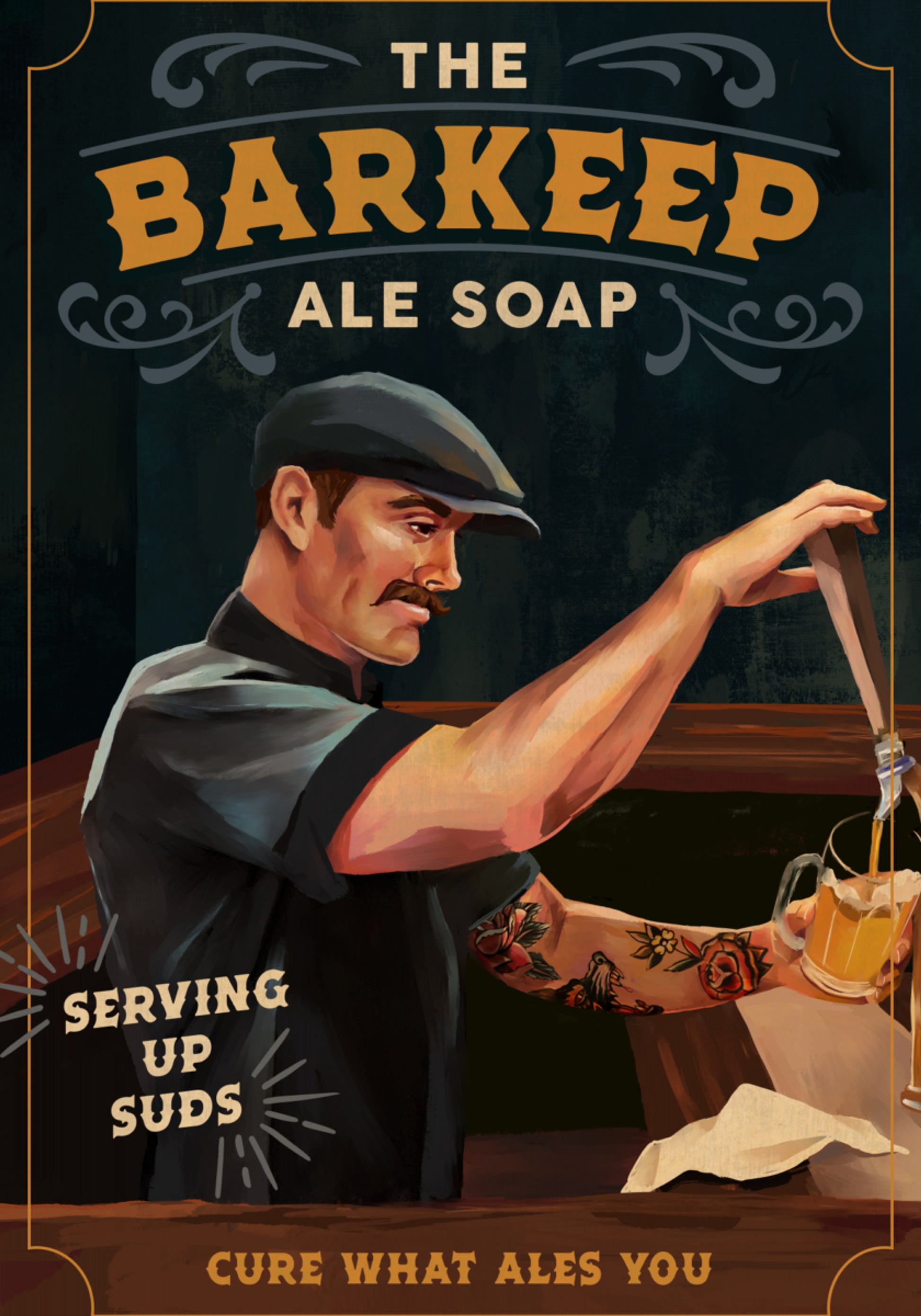 Barkeep-zeepposter 20x30