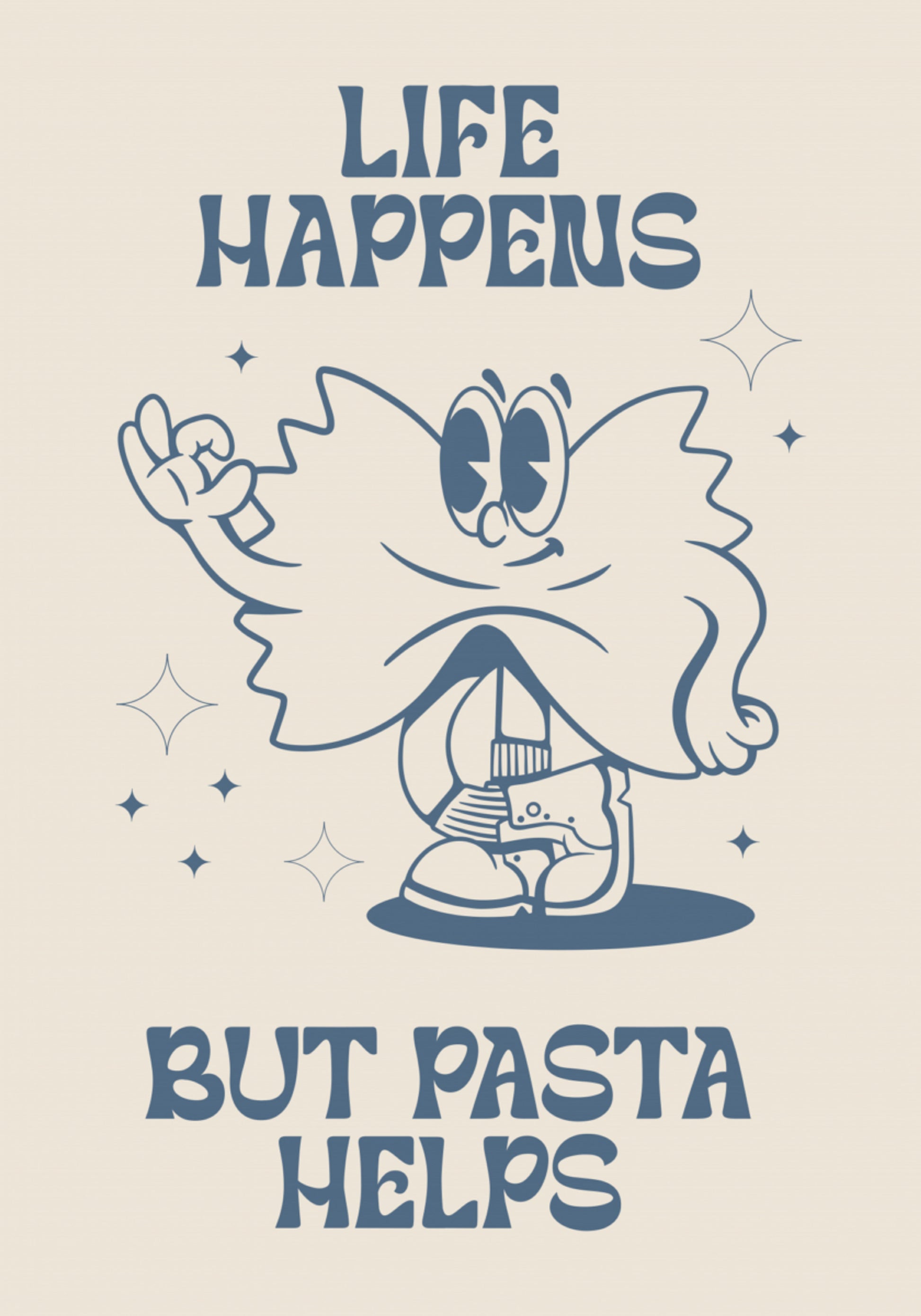 Het leven gebeurt Pasta helpt
