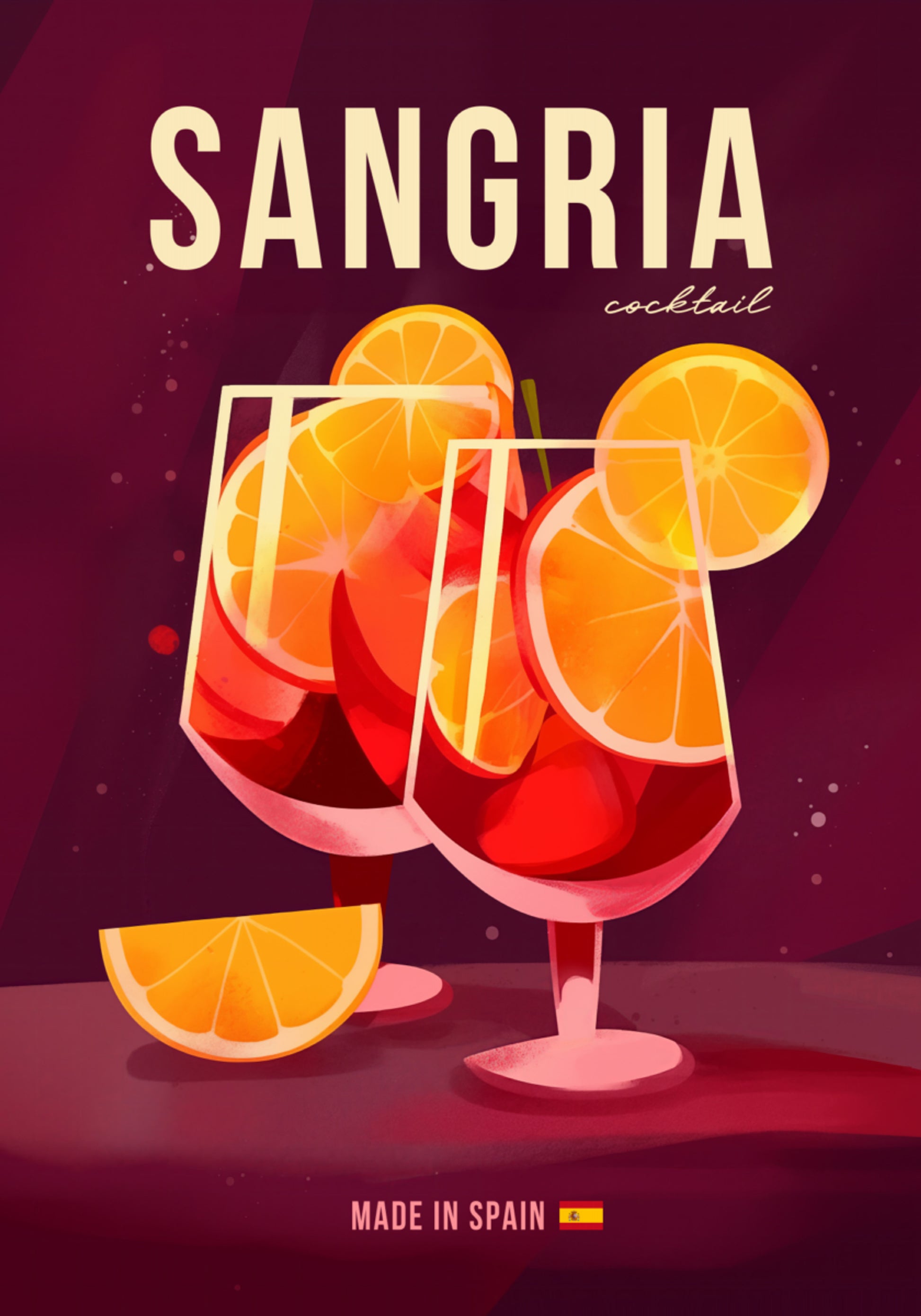 Verfrissende Sangria-cocktail