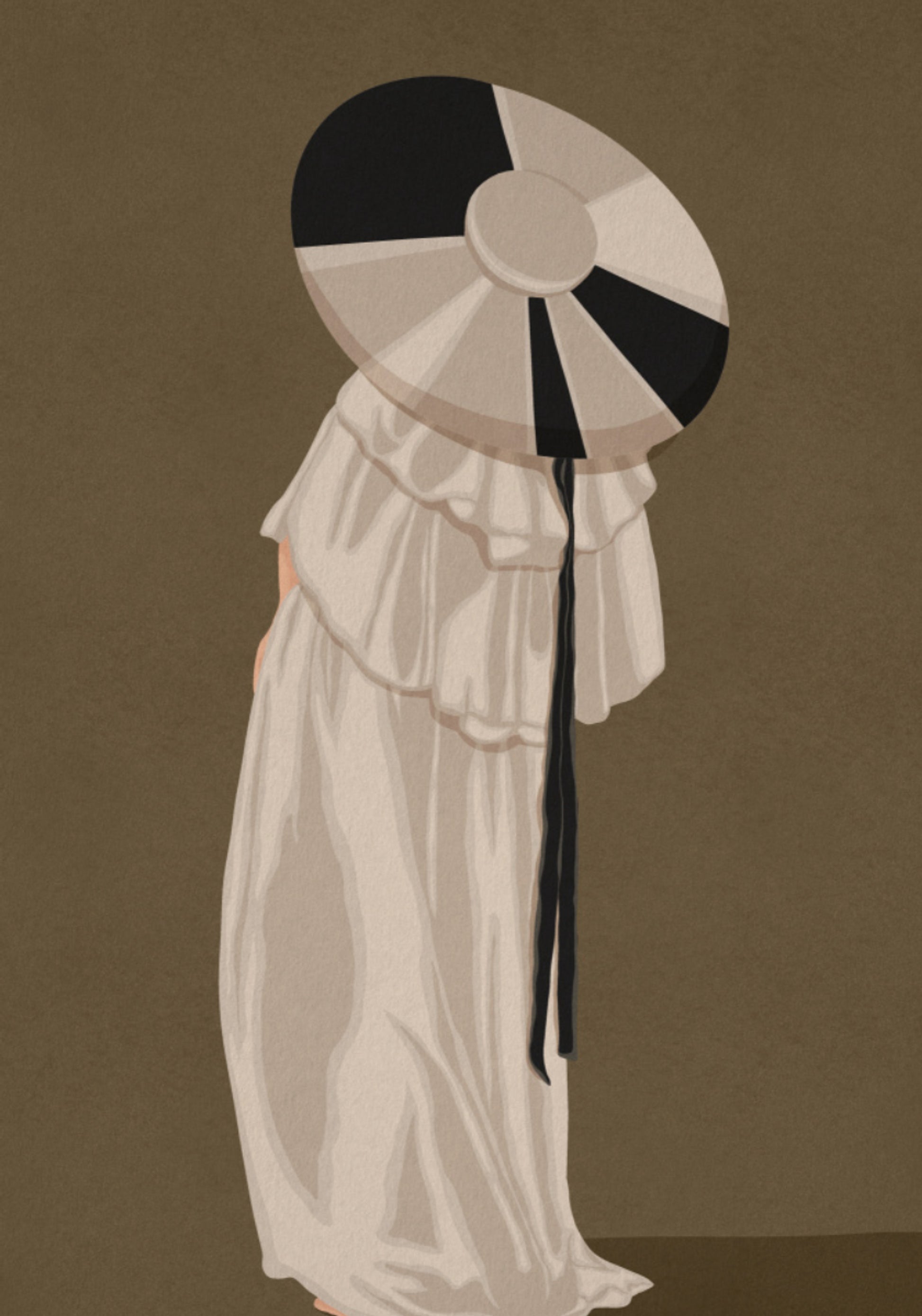 Vrouw In Elegante Hoed